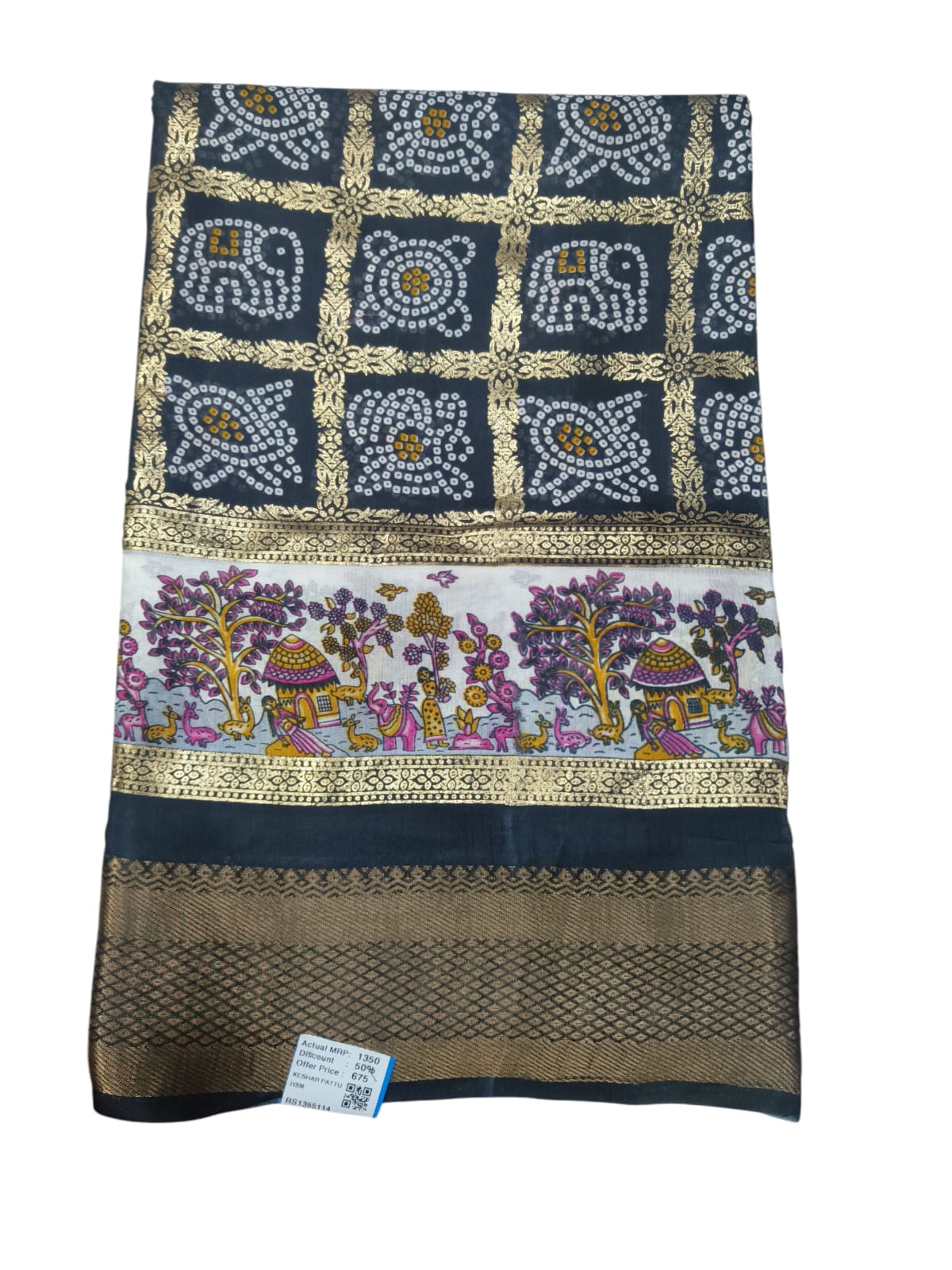 Kesar Pattu Crush Saree