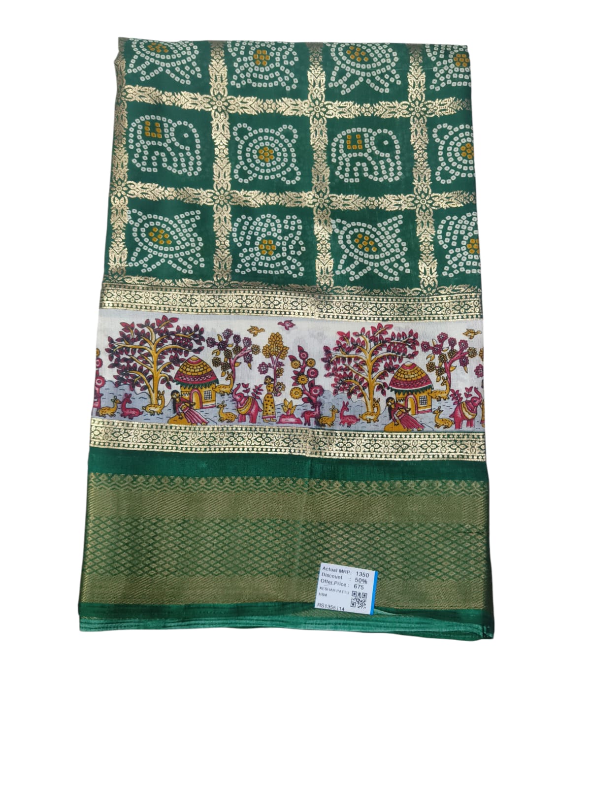 Kesar Pattu Crush Saree