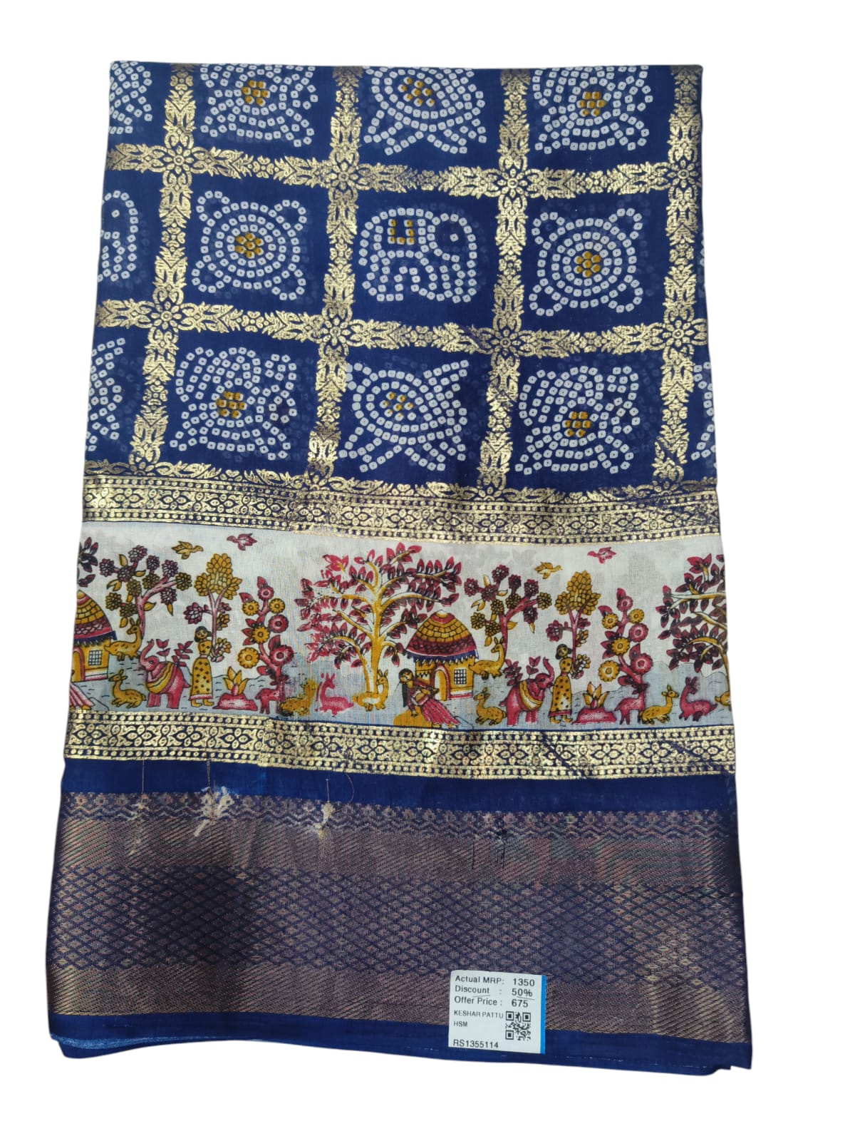 Kesar Pattu Crush Saree