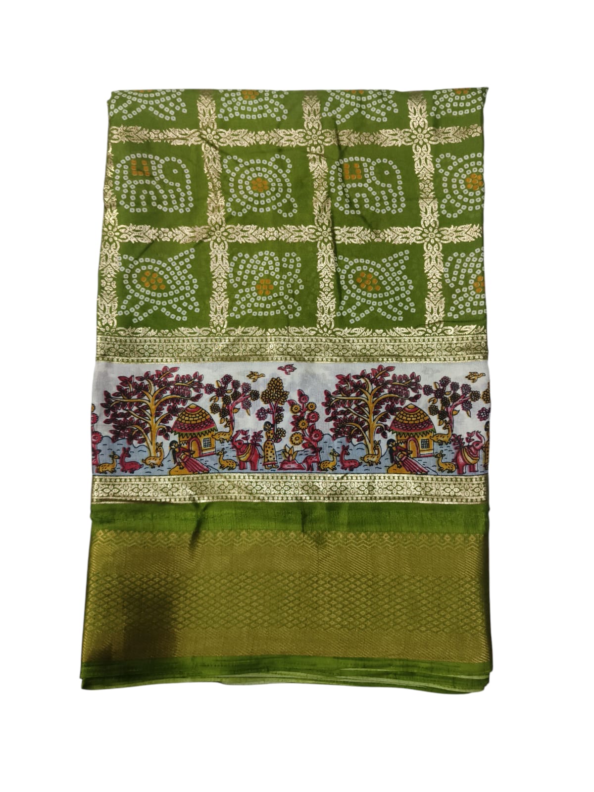 Kesar Pattu Crush Saree