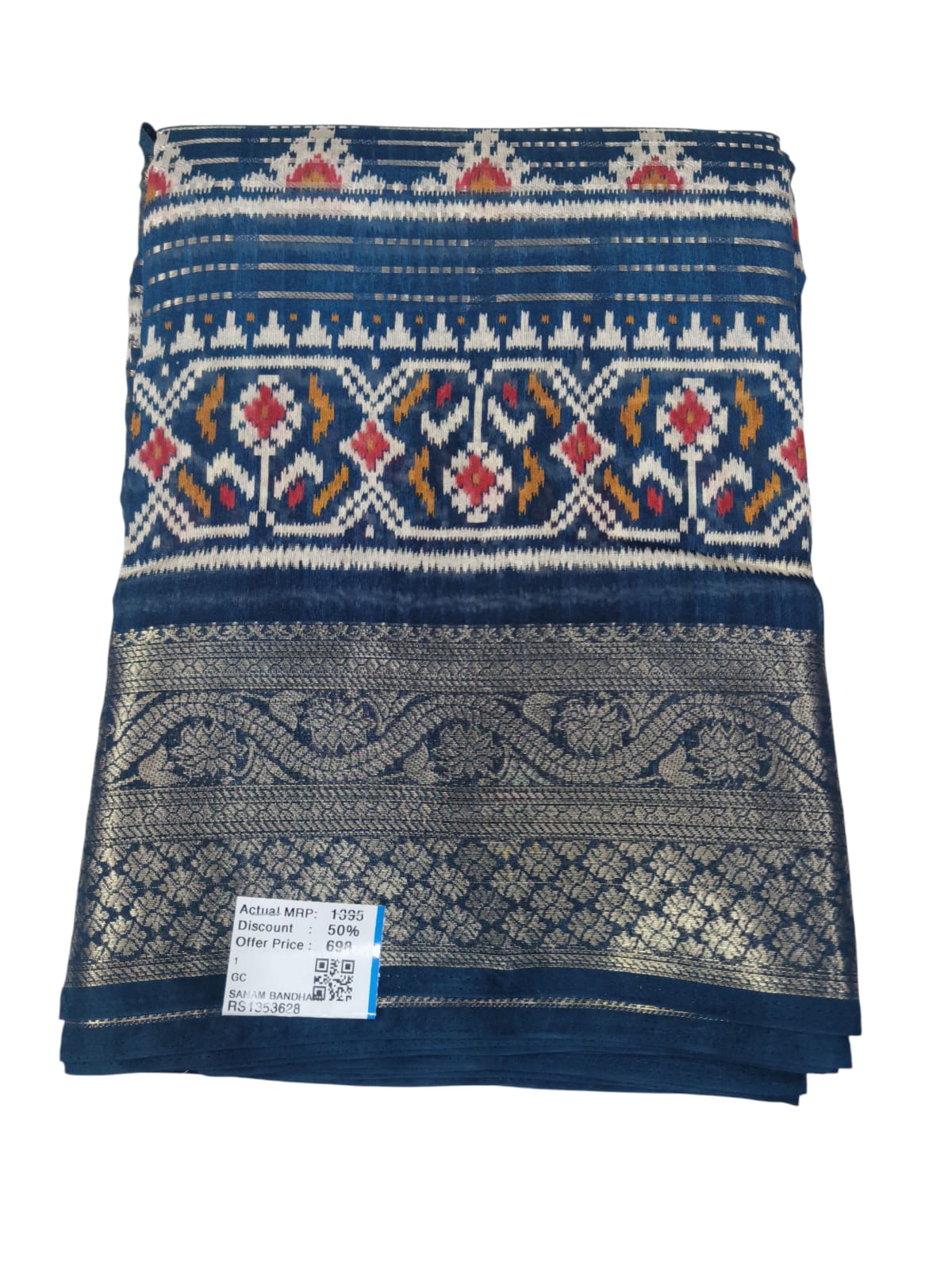 Ikkath Print Bhandani Saree