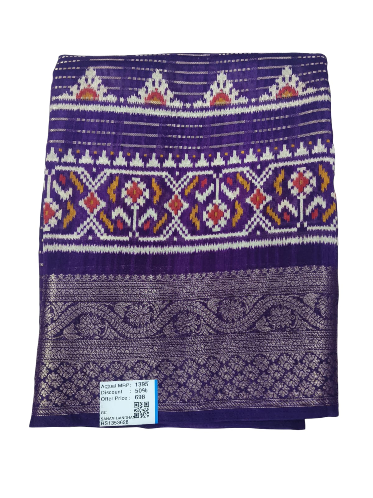 Ikkath Print Bhandani Saree