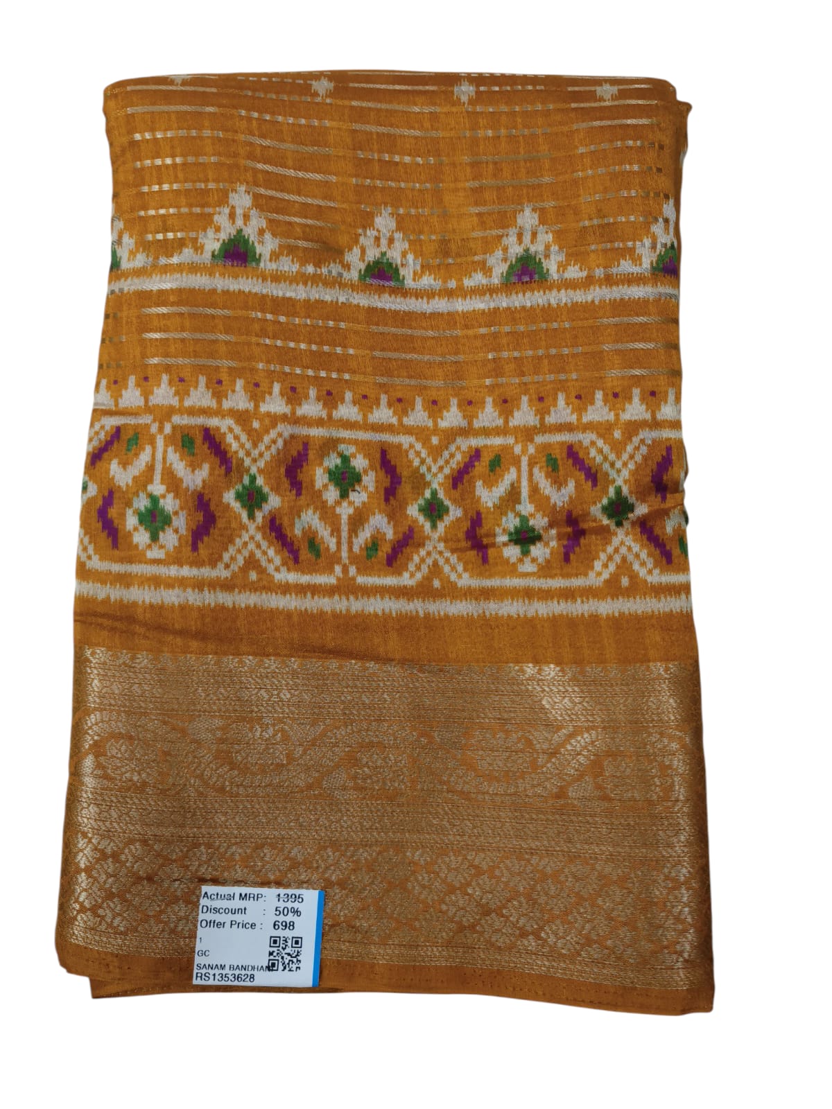 Ikkath Print Bhandani Saree