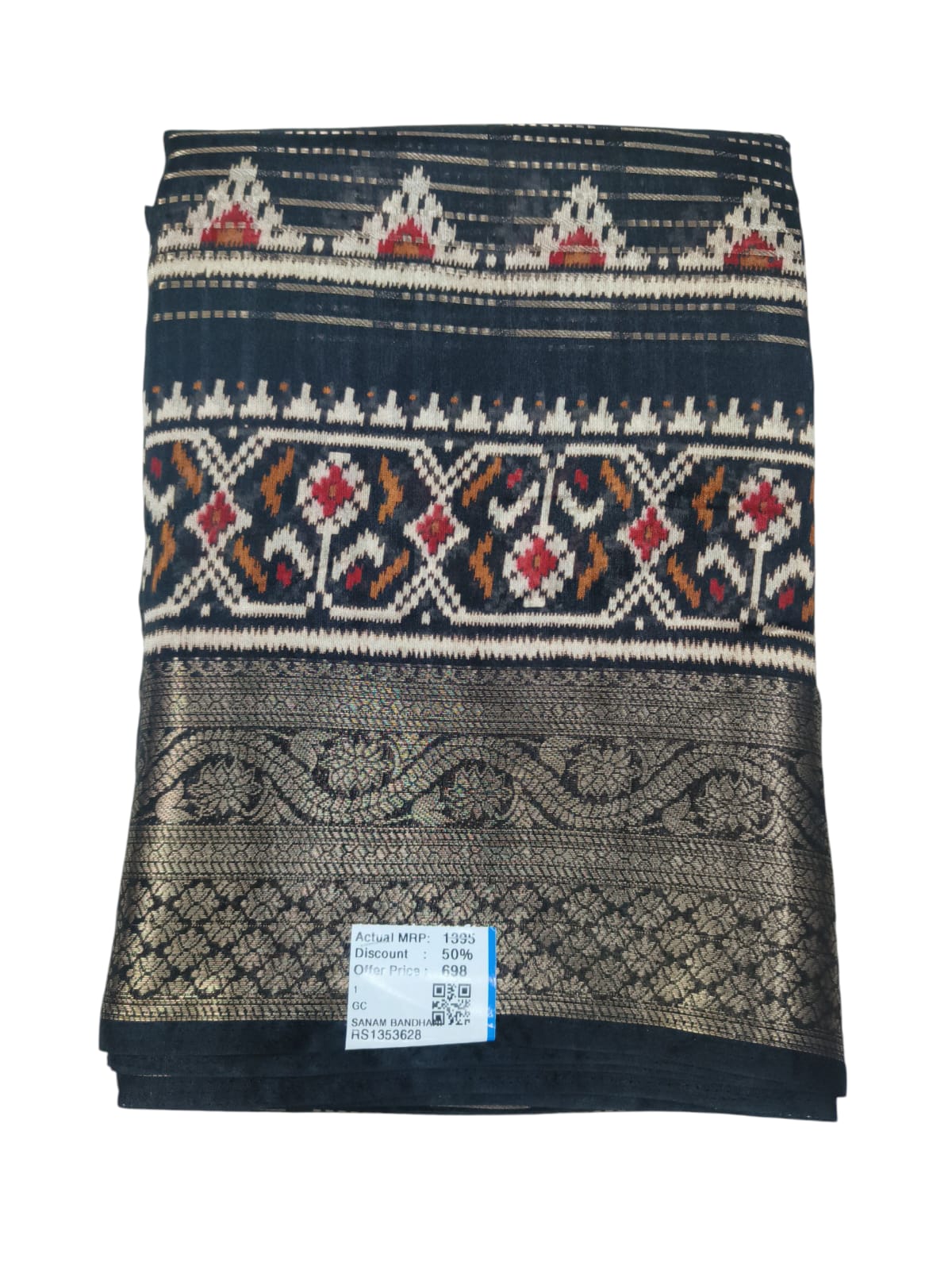 Ikkath Print Bhandani Saree