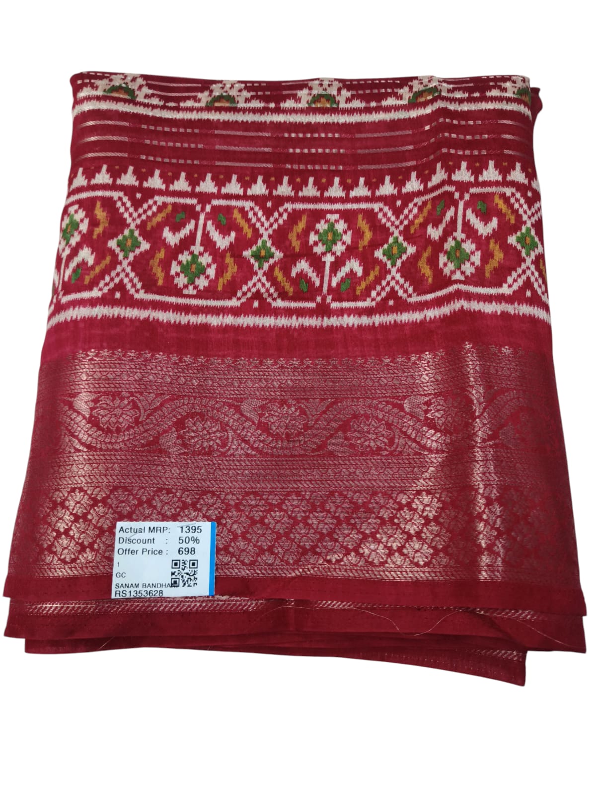Ikkath Print Bhandani Saree