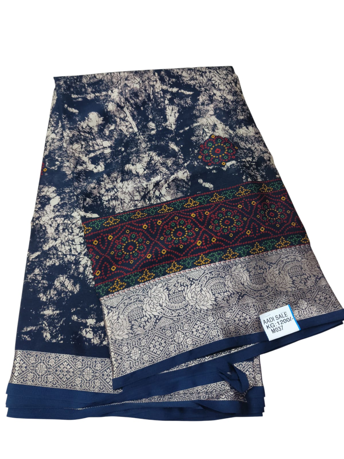 Shibori Print Georgette Saree