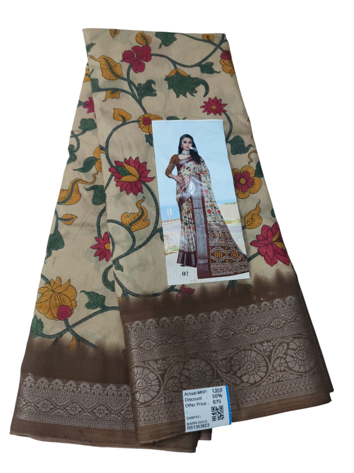 Crape Digital Print Saree