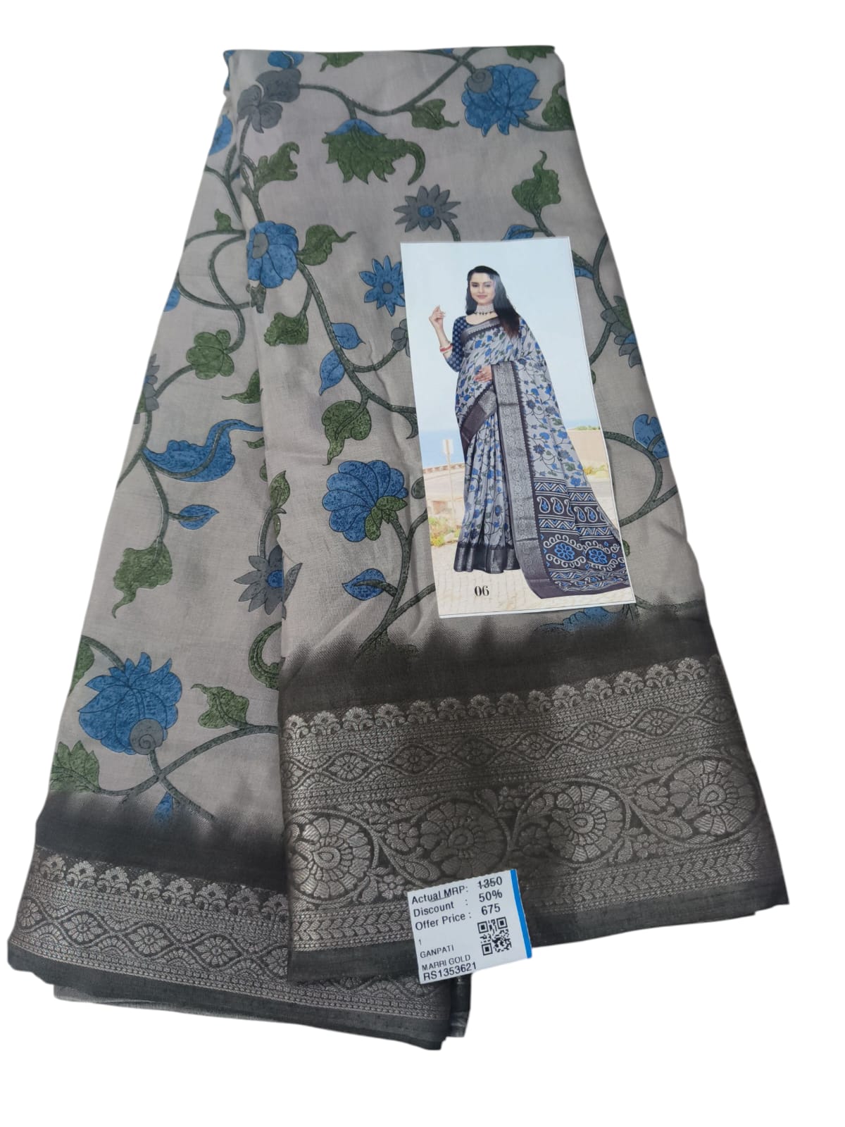 Crape Digital Print Saree