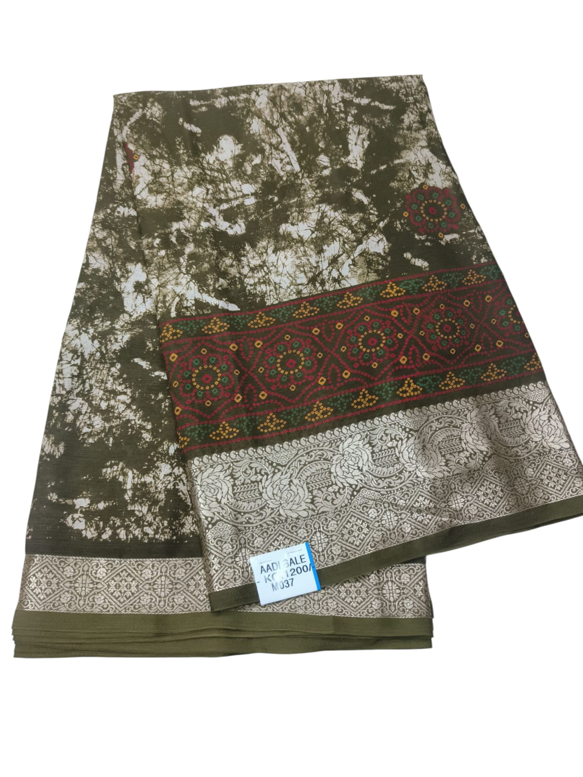 Shibori Print Georgette Saree