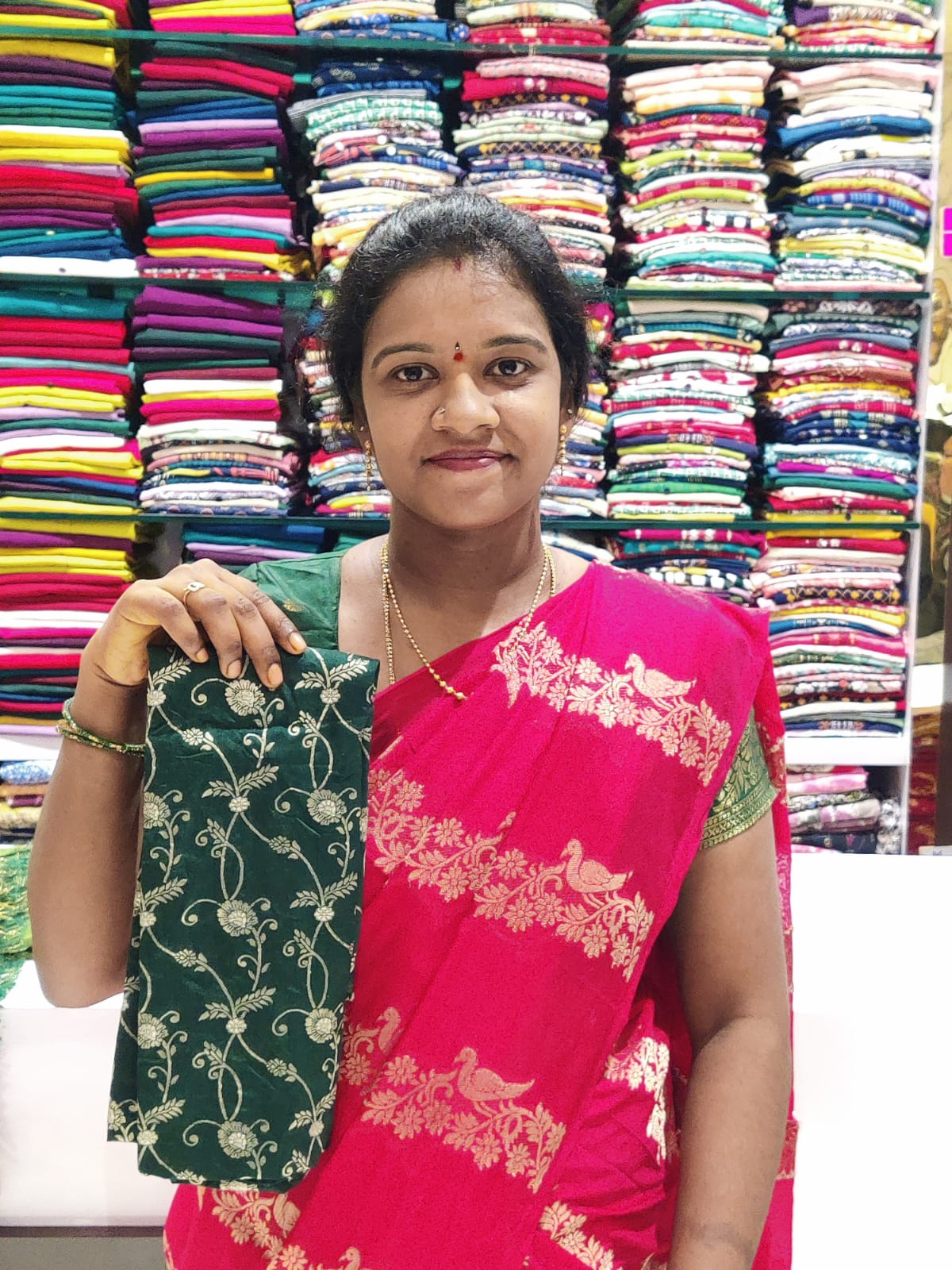 Banarasi Zari Sparrow Weaving Saree