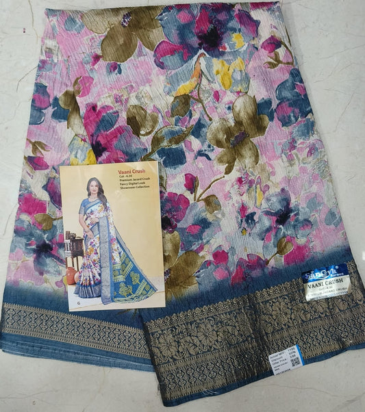 Premium Jacard Crush Saree