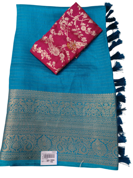 Banarasi Border Zari lines Saree