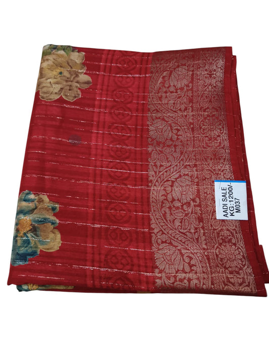 Dolla Silk Zari lines Saree