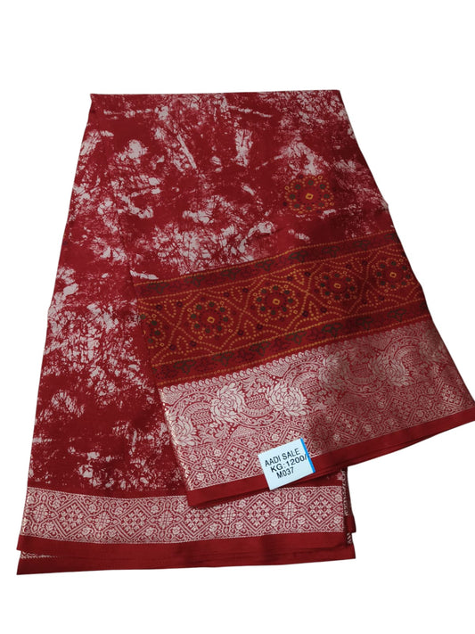 Shibori Print Georgette Saree