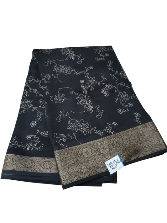 Georgette Flower Printed Saree